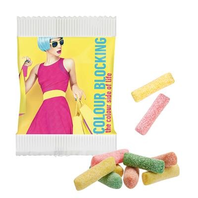 Picture of MINI HITSCHIES CHEW CANDIES SOUR MIX in Paper Bag