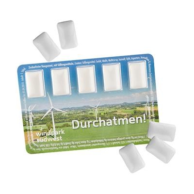Picture of SMART CARD with Sugar-free Chewing Gum.
