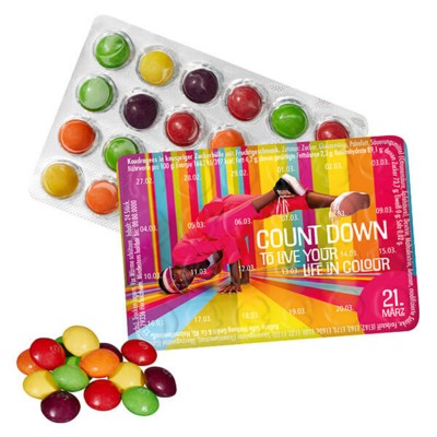 Picture of SMALLEST EVENT CALENDAR in the World with Skittles®.