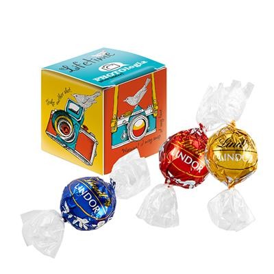 Picture of MINI PROMO-CUBE with Lindt Lindor Truffles Mix