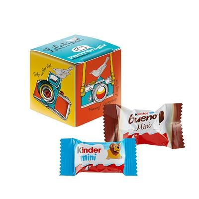 Picture of MINI PROMO-CUBE with Kinder Chocolate Mini & Kinder Bueno Mini, From Ferrero.