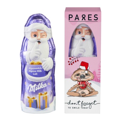 Picture of MILKA FATHER CHRISTMAS SANTA in a Gift Box.