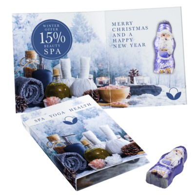 Picture of SWEETS WRAP with Milka Mini Father Christmas Santa.