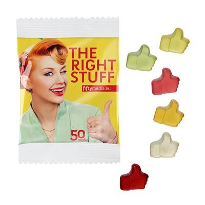 Picture of FRUIT GUM STANDARD SHAPE 10 G in a Compostable Bag