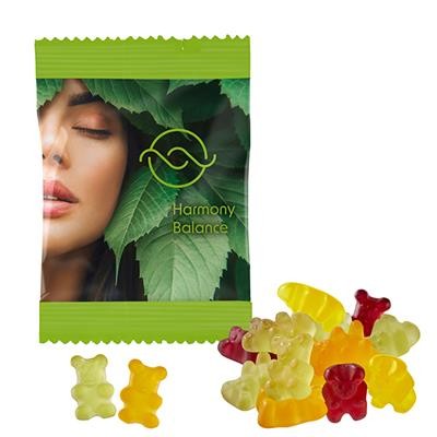 Picture of VEGAN ORGANIC FRUIT GUM BEARS in a Conventional Bag