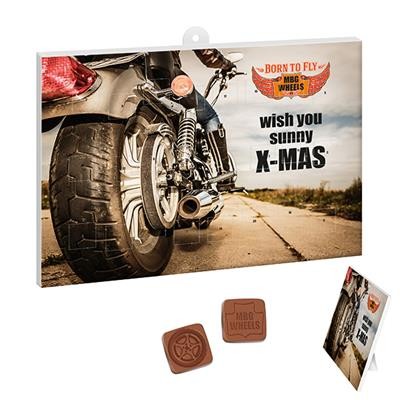 Picture of ADVENT CALENDAR with 1 – 24 Customised Chocolate Shape