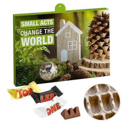 Picture of PREMIUM BRAND ADVENT CALENDAR - PAPER with Toblerone Mini Mix