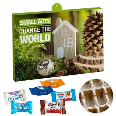 Picture of PREMIUM BRAND ADVENT CALENDAR - PAPER with Ritter Sports Choco Cubes