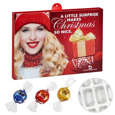Picture of PREMIUM BRAND ADVENT CALENDAR with Lindt Lindor Truffles Mix