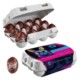 Picture of PAPER EASTER EGG BOX OF 12 with Kinder Bueno Mini Eggs