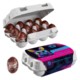Picture of PAPER EASTER EGG BOX OF 12 with Kinder Bueno Mini Eggs