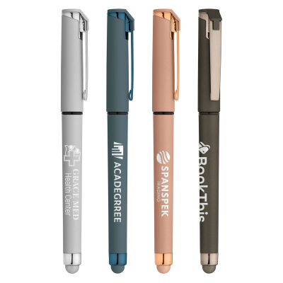 Picture of ISLANDER SOFTY MONOCHROME METALLIC STYLUS GEL PEN