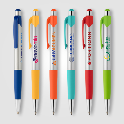 Picture of SMOOTHY RECYCLED PLASTIC COLOUR GRIP PEN