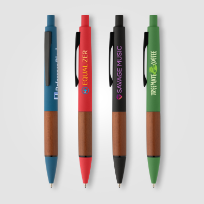 Picture of TIDE RECYCLED PLASTIC WOOD GRIP PEN