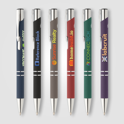 Picture of TRES-CHIC RECYCLED ALUMINIUM METAL SILVER CHROME TRIM PEN