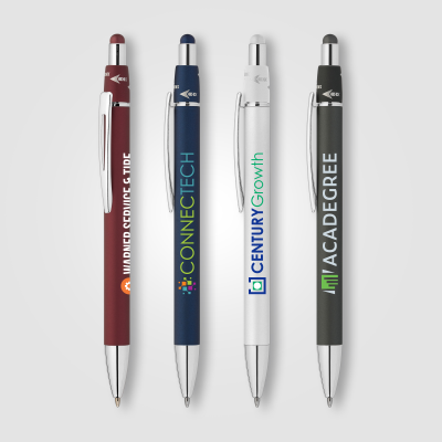Picture of ORBIT SPINNER SILVER CHROME METAL PEN W &  STYLUS