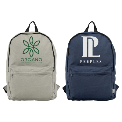 Picture of GLASGOW - RPET 300D POLY CANVAS BACKPACK RUCKSACK.