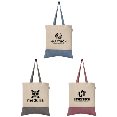 Picture of QUEBEC - 140 GSM TWO-TONE RECYCLED COTTON TOTE
