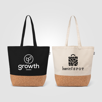 Picture of ALENTEJO - RECYCLED COTTON TOTE BAG with Cork Bottom