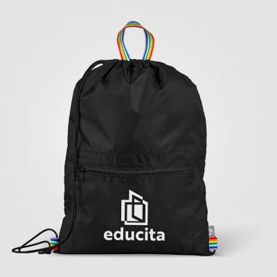 Picture of SPECTRUM RECYCLED POLYESTER DRAWSTRING BAG - 8 L
