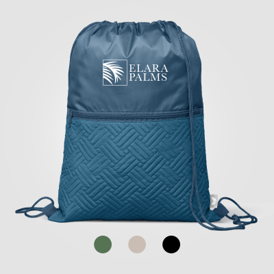 Picture of SORA RECYCLED QUILTED DRAWSTRING BAG - 6L