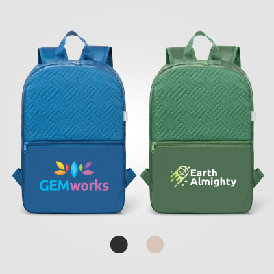 Picture of SORA RECYCLED 210D POLYESTER QUILTED BACKPACK RUCKSACK - 13L