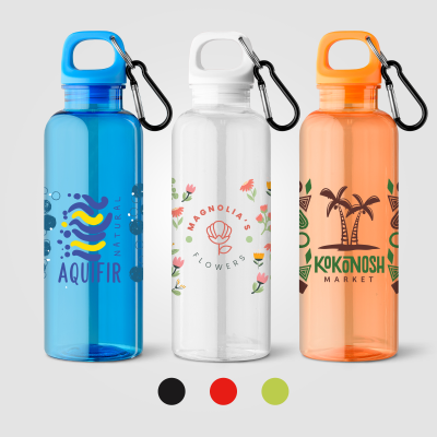 Picture of DOLI RPET CARABINER CLIP SCREW-TOP BICYCLE BOTTLE – 500 ML