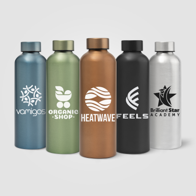 Picture of ASTRID RECYCLED STAINLESS STEEL METAL METALLIC BOTTLE - 710 ML