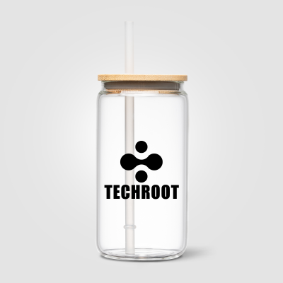 Picture of CÁDIZ GLASS BAMBOO LID TUMBLER - 500 ML