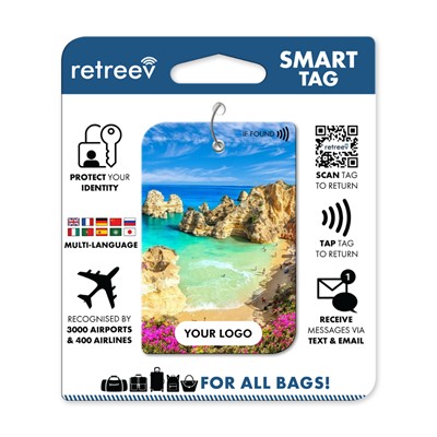 Picture of RETREEV PROMOTIONAL SMART LUGGAGE TAGS.
