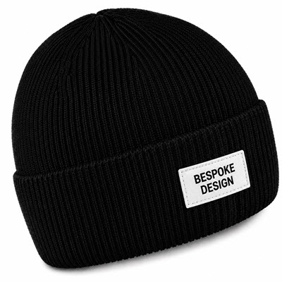 Picture of VISCOSE BEANIE HAT with Woven Patch
