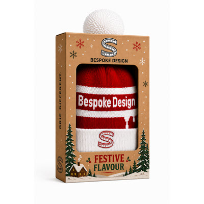 Picture of SEASONAL CUSTOM BOBBLE HAT in Gift Box
