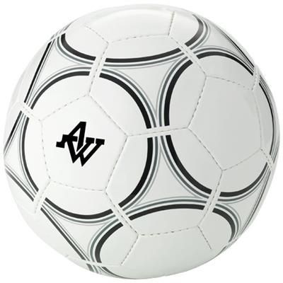 Picture of VICTORY SIZE 5 FOOTBALL in White Solid-black Solid