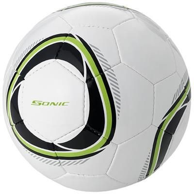 Picture of HUNTER SIZE 4 FOOTBALL in White Solid-black Solid