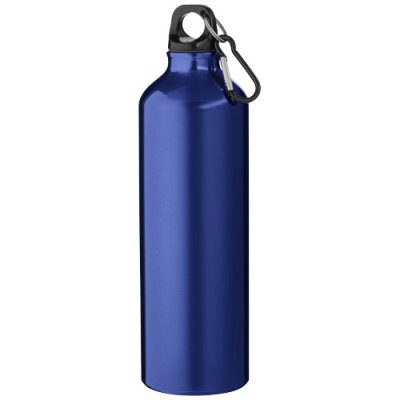 Picture of OREGON 770 ML ALUMINIUM METAL WATER BOTTLE with Carabiner in Blue.