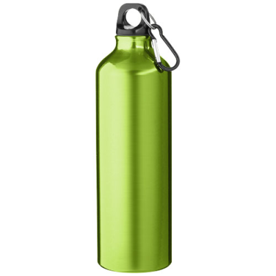 Picture of OREGON 770 ML ALUMINIUM METAL WATER BOTTLE with Carabiner in Lime