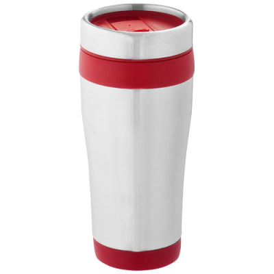 Picture of ELWOOD 410 ML THERMAL INSULATED TUMBLER in Silver & Red