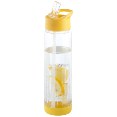 Picture of TUTTI-FRUTTI 740 ML TRITAN™ INFUSER SPORTS BOTTLE in Clear Transparent & Yellow.