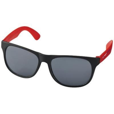 Picture of RETRO DUO-TONE SUNGLASSES in Red-black Solid