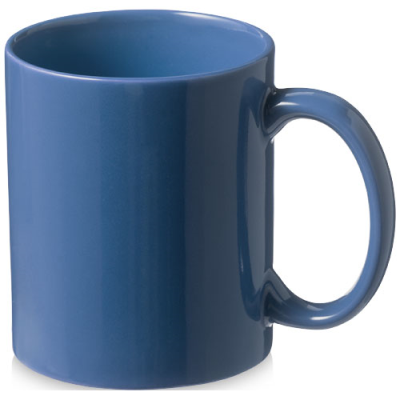 Picture of SANTOS 330 ML CERAMIC POTTERY MUG in Blue.