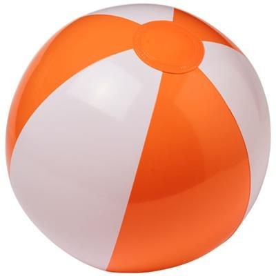 Picture of PALMA SOLID BEACH BALL in White Solid-orange