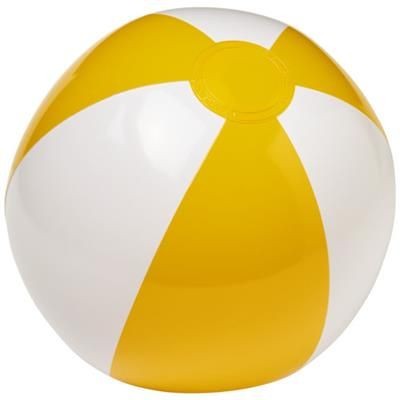 Picture of PALMA SOLID BEACH BALL in White Solid-yellow