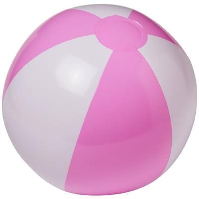 Picture of PALMA SOLID BEACH BALL in White Solid-pink