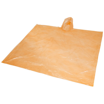 Picture of ZIVA DISPOSABLE RAIN PONCHO with Storage Pouch in Orange