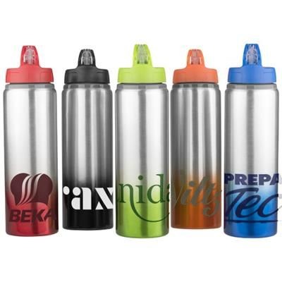 Picture of GRADIENT 740 ML SPORTS BOTTLE in Black Solid-silver