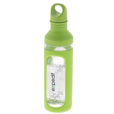 Picture of HOVER 590 ML GLASS SPORTS BOTTLE in Green-transparent