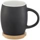 Picture of HEARTH 400 ML CERAMIC POTTERY MUG with Wood Coaster
