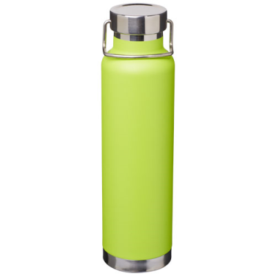 Picture of THOR 650 ML COPPER VACUUM THERMAL INSULATED SPORTS BOTTLE in Lime.