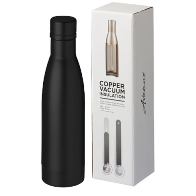 Picture of VASA 500 ML COPPER VACUUM THERMAL INSULATED BOTTLE in Solid Black
