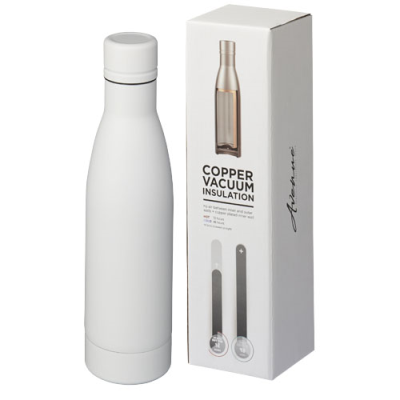 Picture of VASA 500 ML COPPER VACUUM THERMAL INSULATED BOTTLE in White.